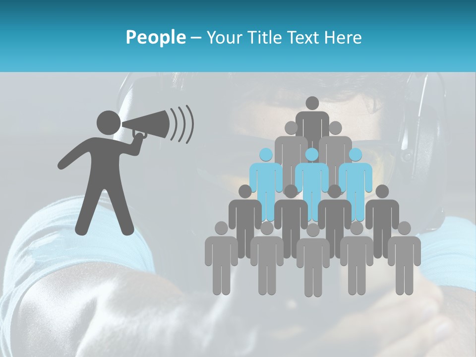 Man At The Shooting Range PowerPoint Template