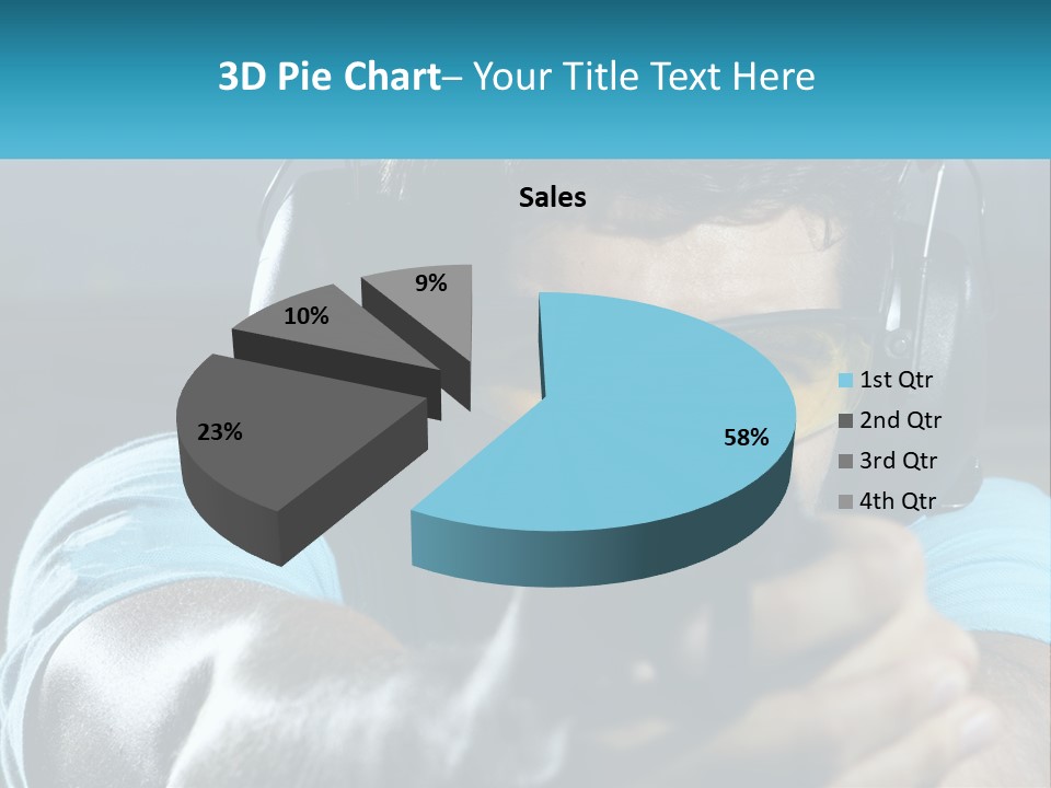 Man At The Shooting Range PowerPoint Template