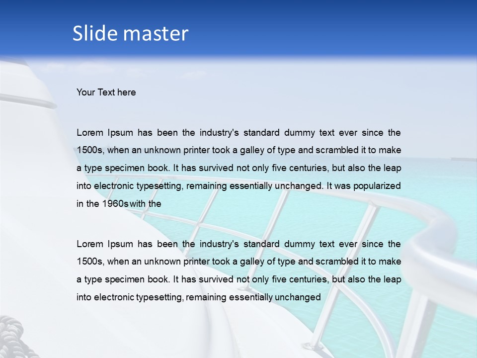 Yacht PowerPoint Template