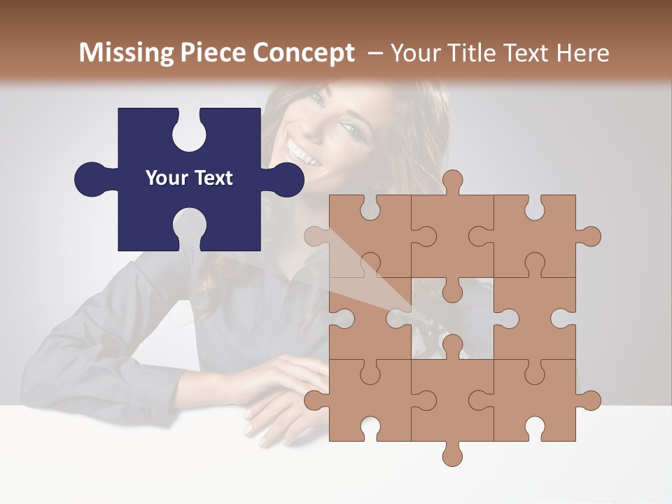 Girl Smiling PowerPoint Template