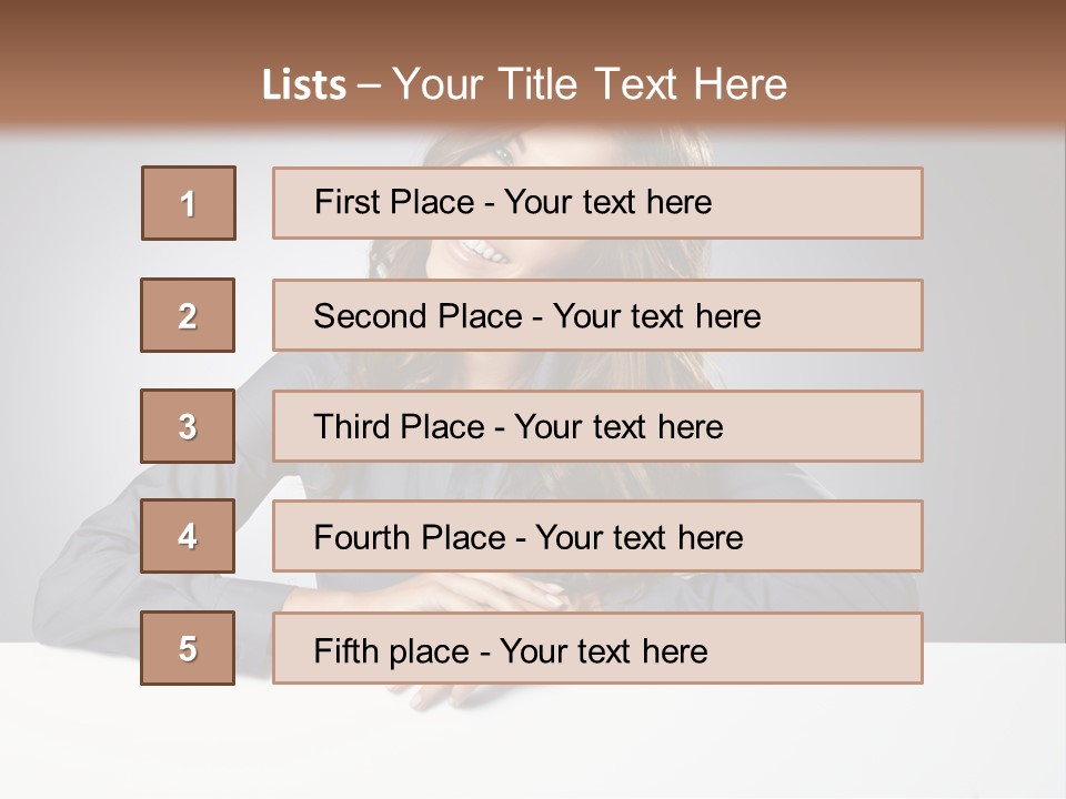 Girl Smiling PowerPoint Template