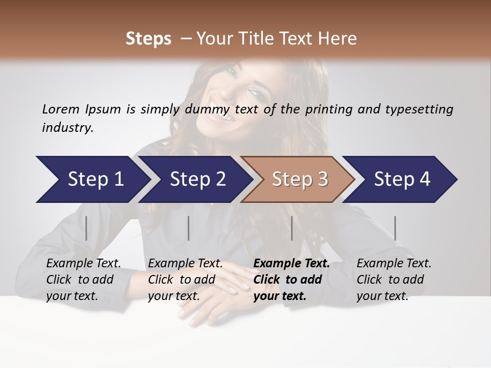 Girl Smiling PowerPoint Template