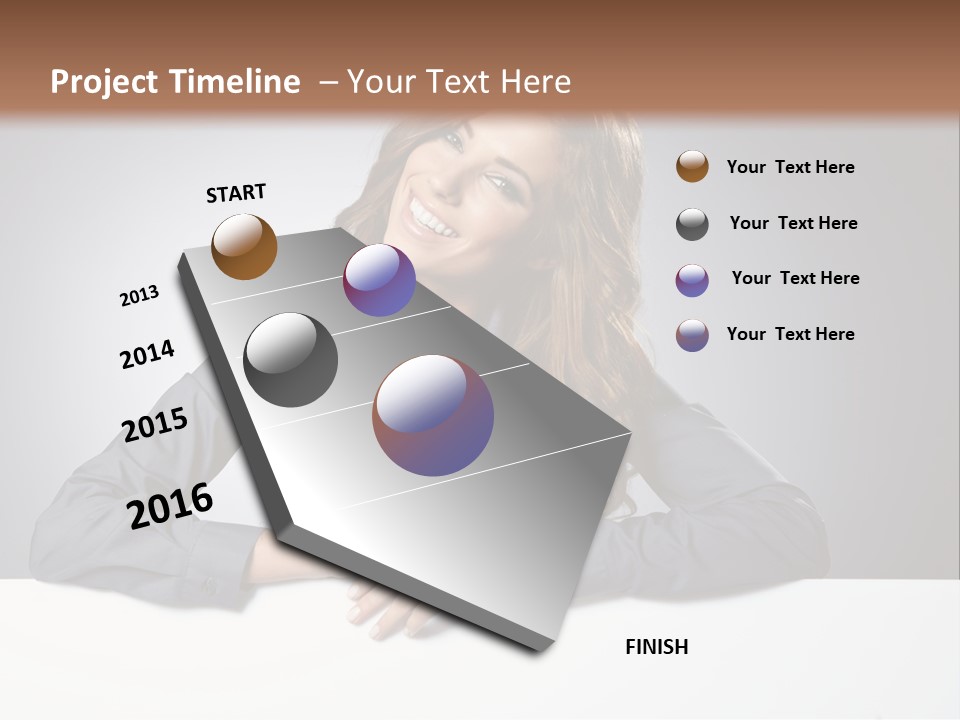 Girl Smiling PowerPoint Template