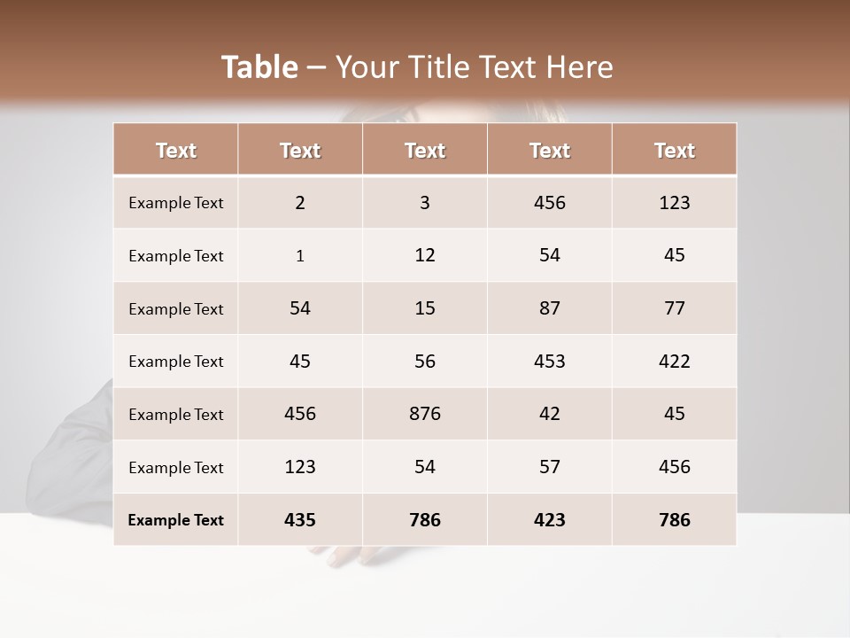 Girl Smiling PowerPoint Template