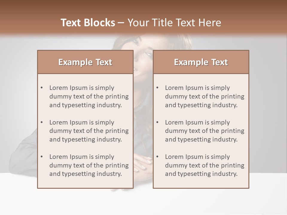 Girl Smiling PowerPoint Template