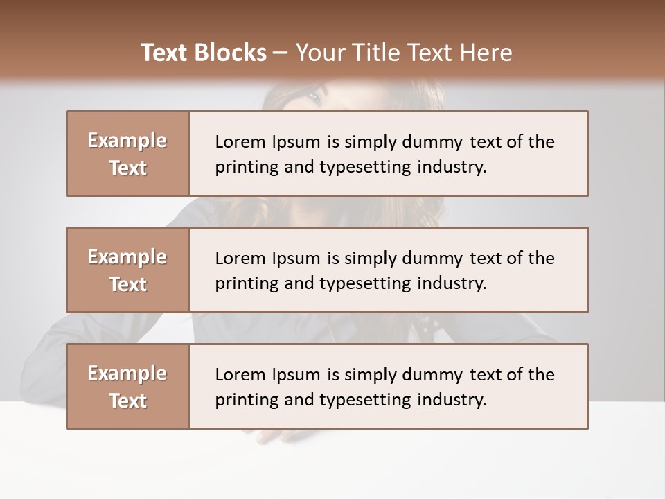 Girl Smiling PowerPoint Template
