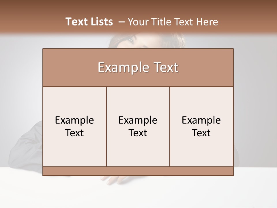 Girl Smiling PowerPoint Template
