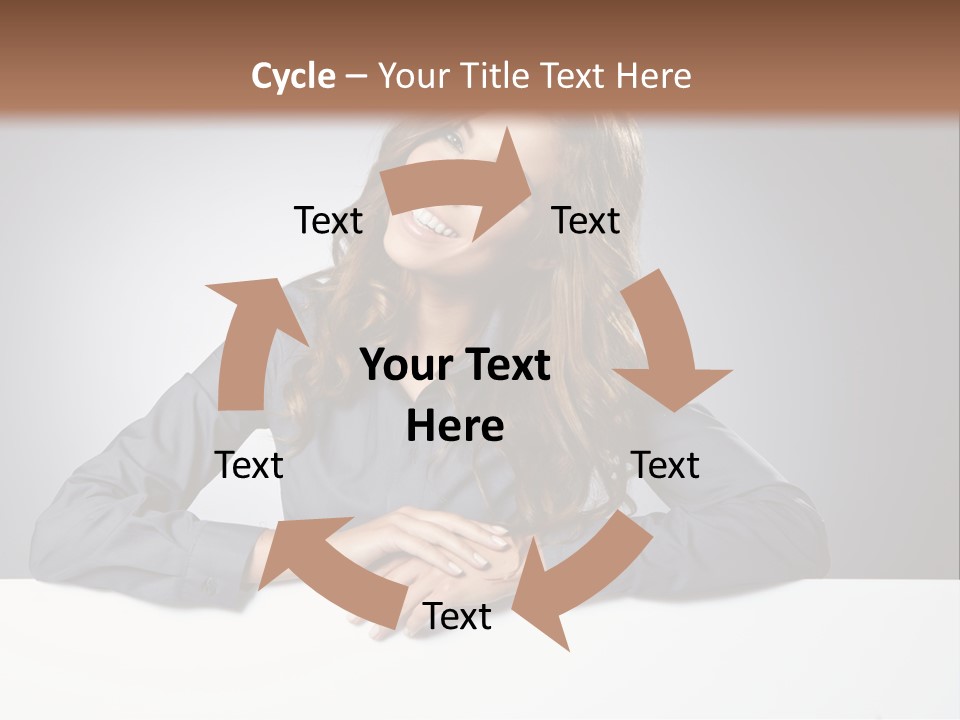 Girl Smiling PowerPoint Template