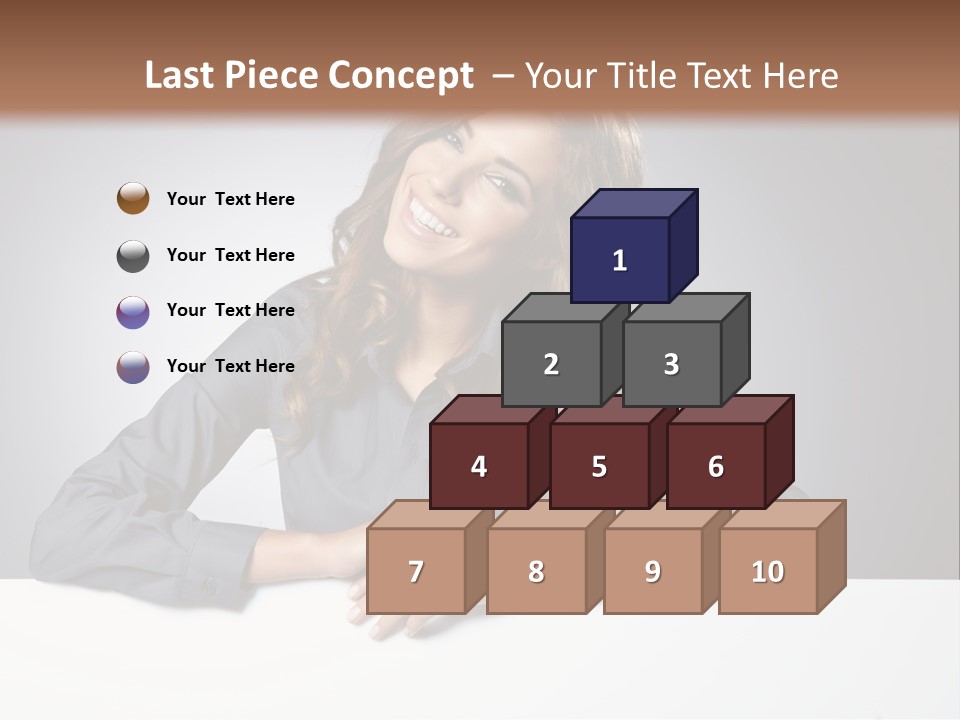 Girl Smiling PowerPoint Template