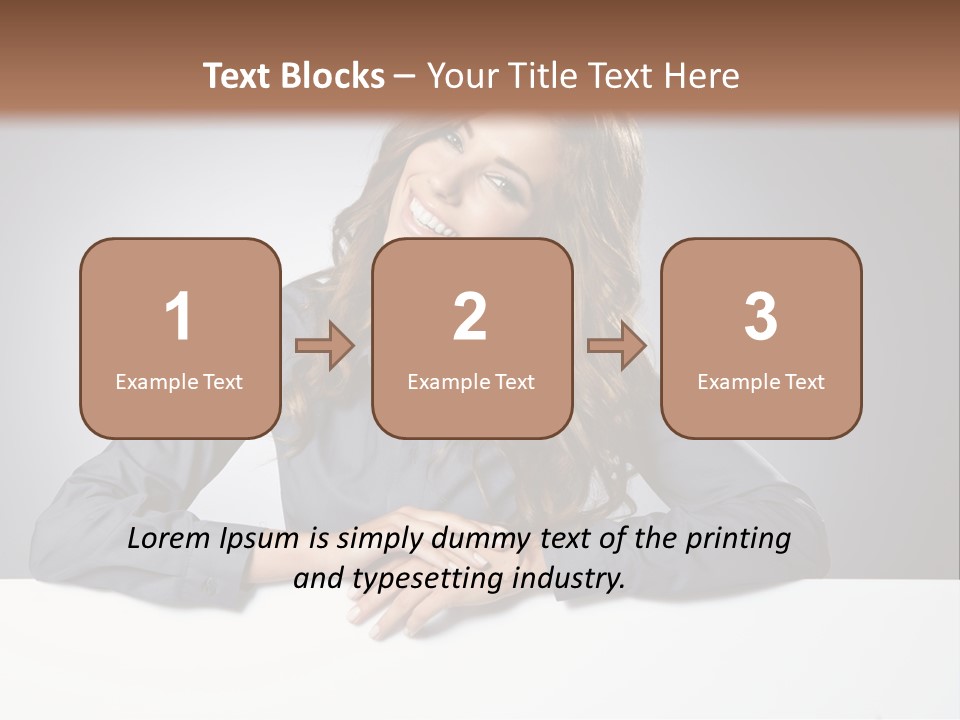 Girl Smiling PowerPoint Template