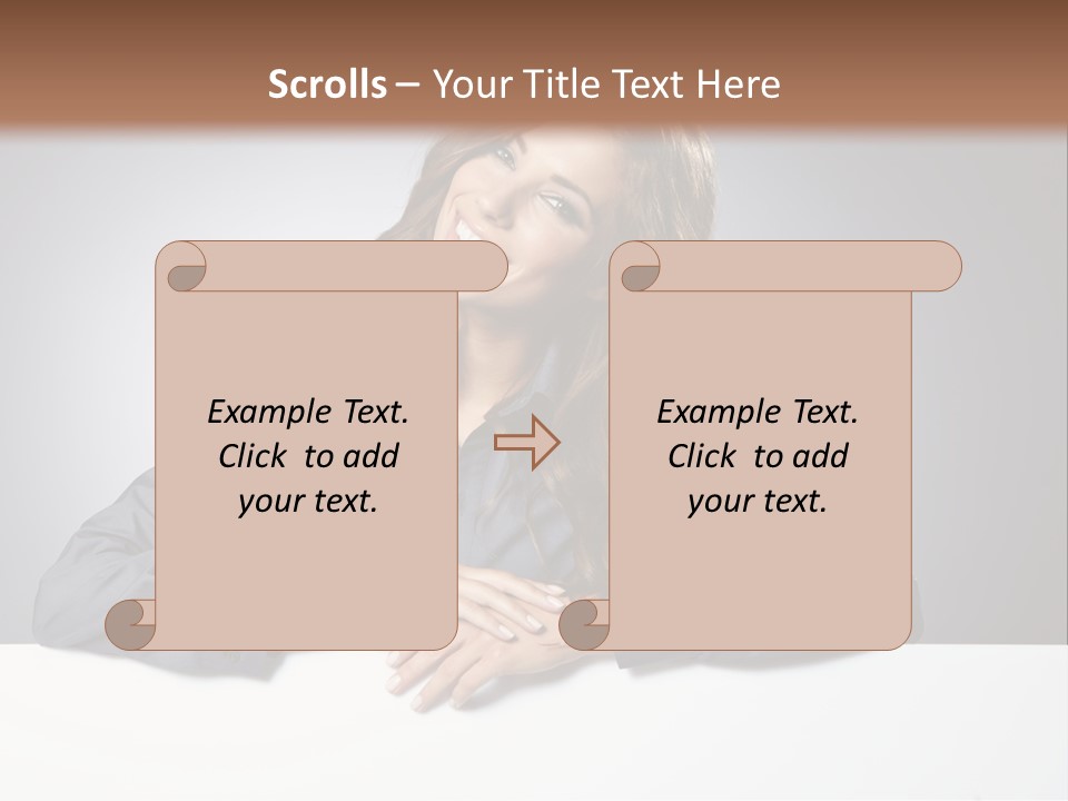 Girl Smiling PowerPoint Template