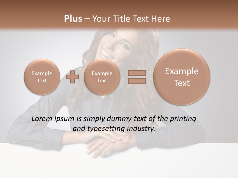 Girl Smiling PowerPoint Template