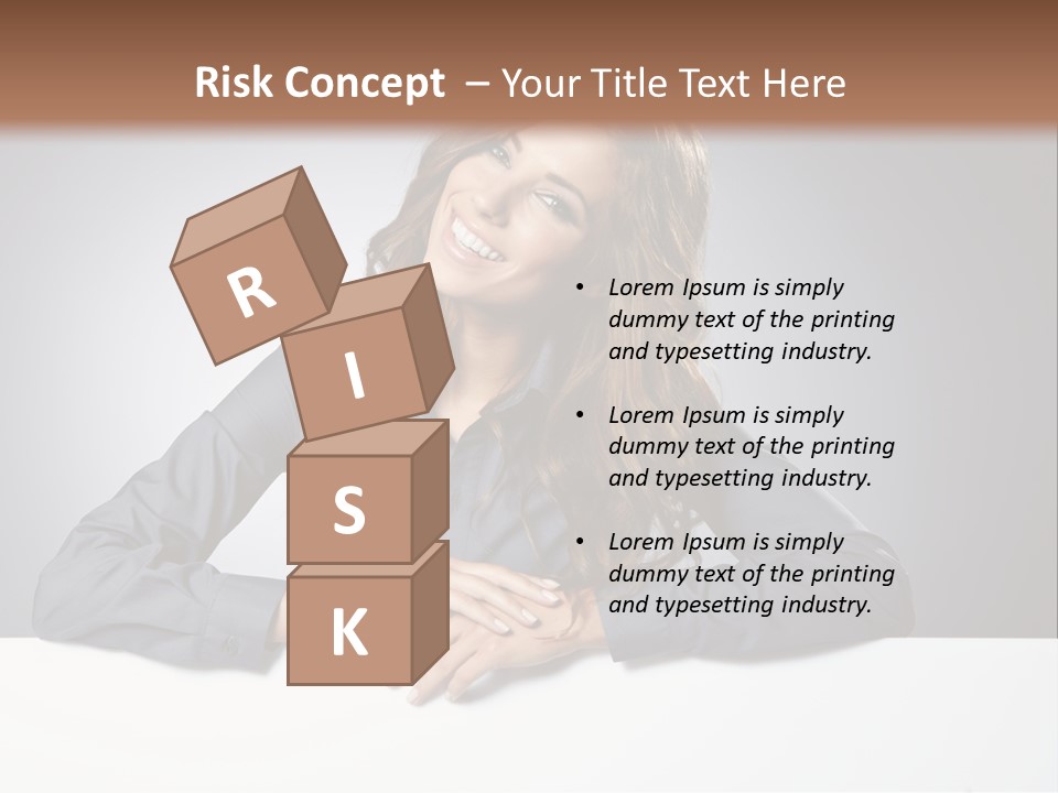 Girl Smiling PowerPoint Template