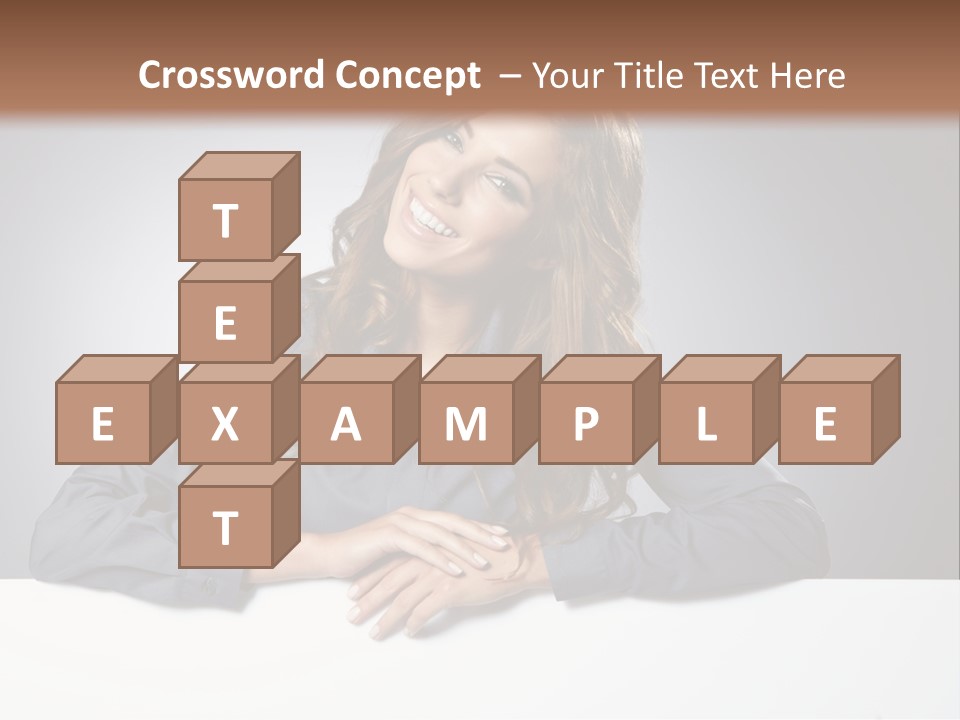 Girl Smiling PowerPoint Template