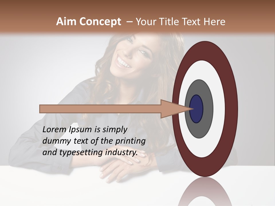 Girl Smiling PowerPoint Template