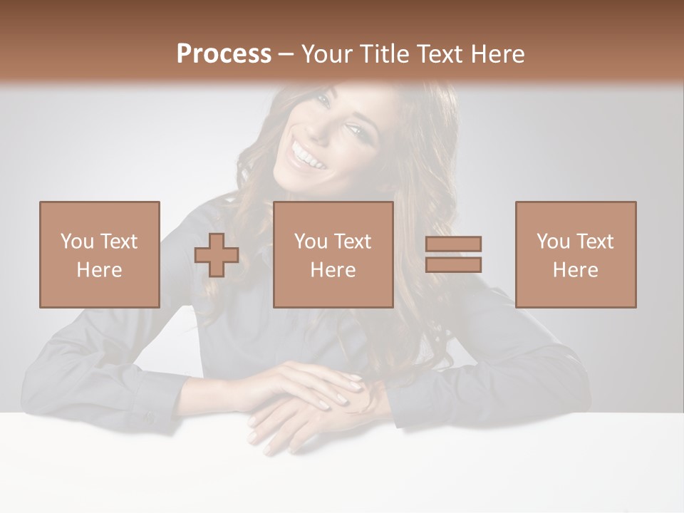 Girl Smiling PowerPoint Template