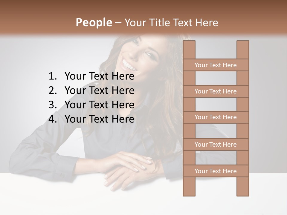 Girl Smiling PowerPoint Template