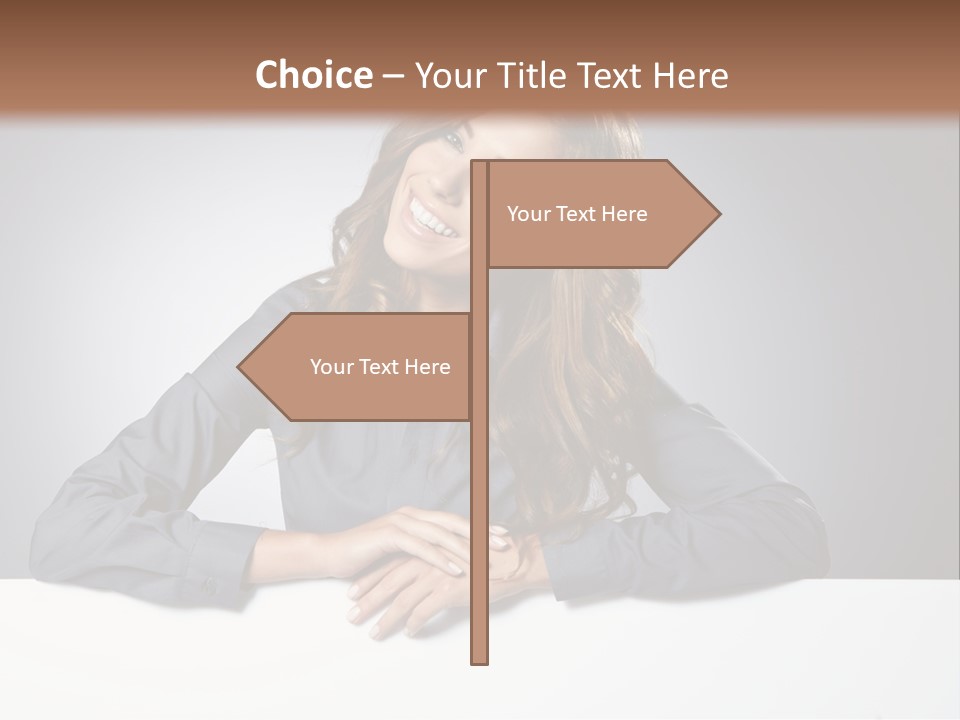 Girl Smiling PowerPoint Template