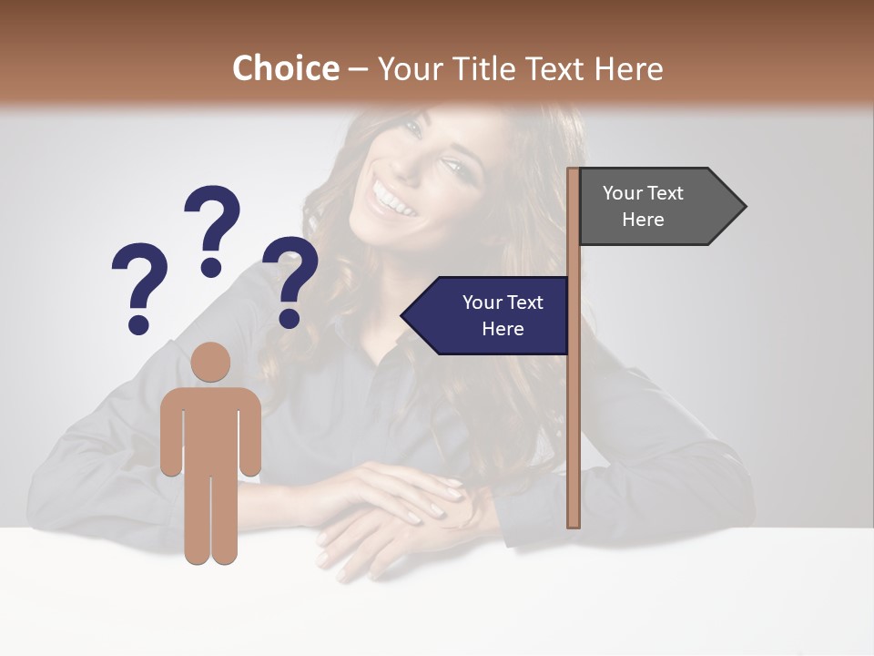 Girl Smiling PowerPoint Template