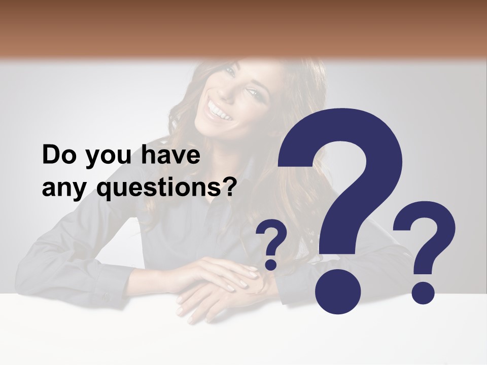 Girl Smiling PowerPoint Template