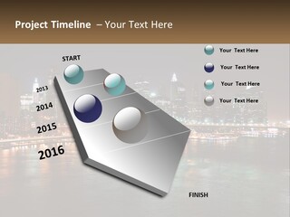 Night Bridge Ny PowerPoint Template