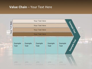 Night Bridge Ny PowerPoint Template
