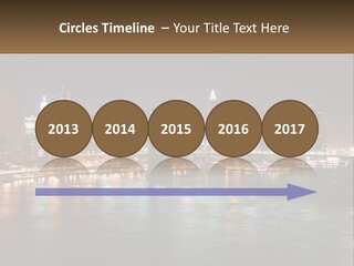 Night Bridge Ny PowerPoint Template