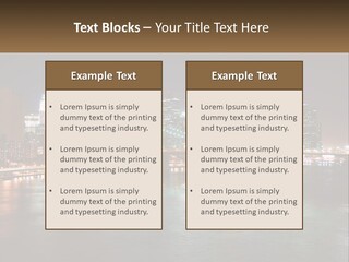 Night Bridge Ny PowerPoint Template