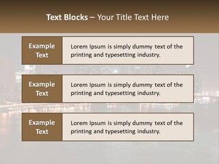 Night Bridge Ny PowerPoint Template