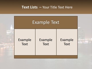 Night Bridge Ny PowerPoint Template