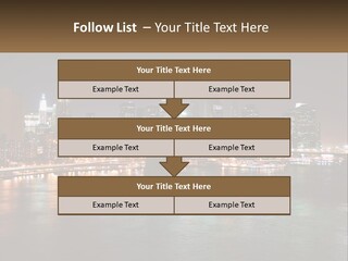 Night Bridge Ny PowerPoint Template