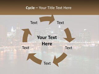 Night Bridge Ny PowerPoint Template