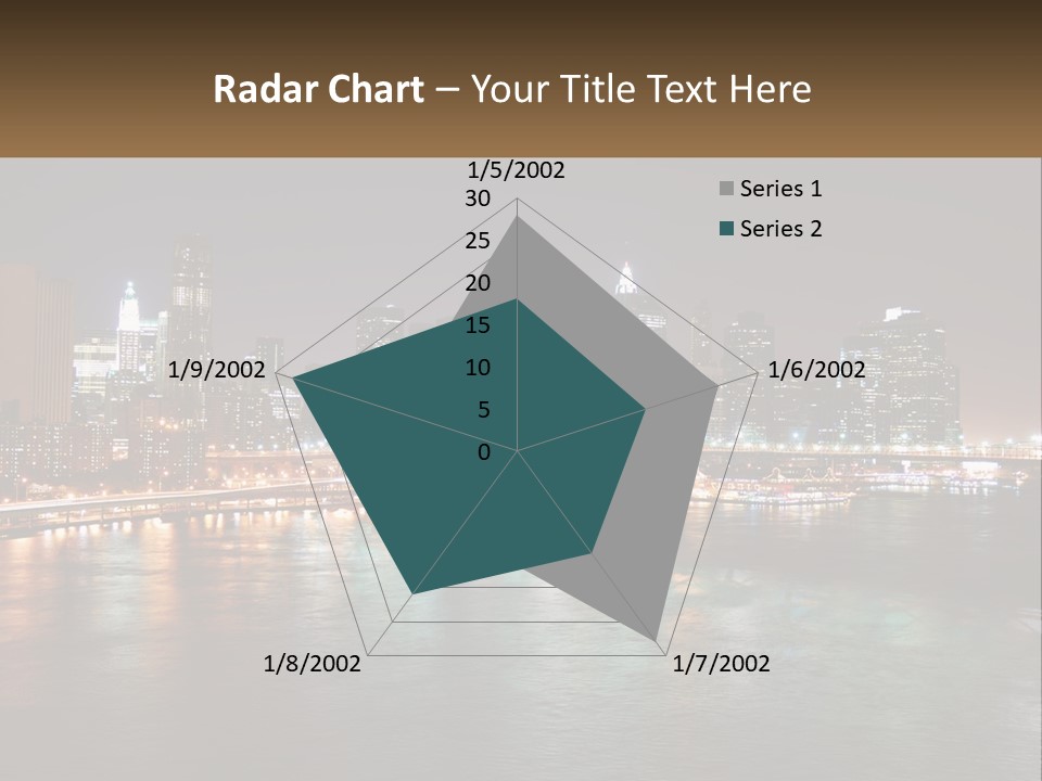 Night Bridge Ny PowerPoint Template