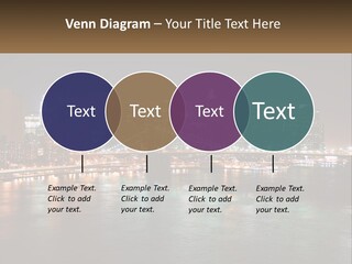 Night Bridge Ny PowerPoint Template