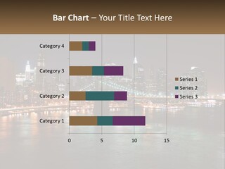 Night Bridge Ny PowerPoint Template