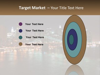 Night Bridge Ny PowerPoint Template