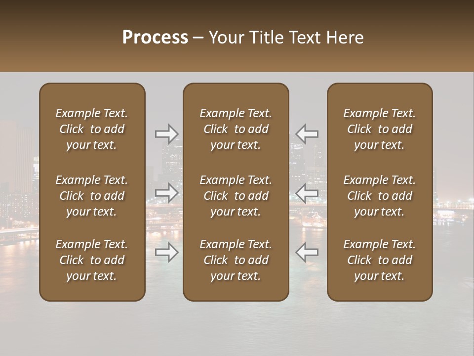 Night Bridge Ny PowerPoint Template