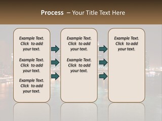 Night Bridge Ny PowerPoint Template
