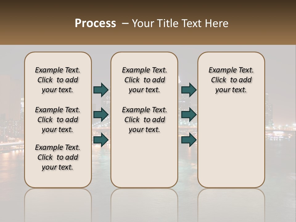 Night Bridge Ny PowerPoint Template