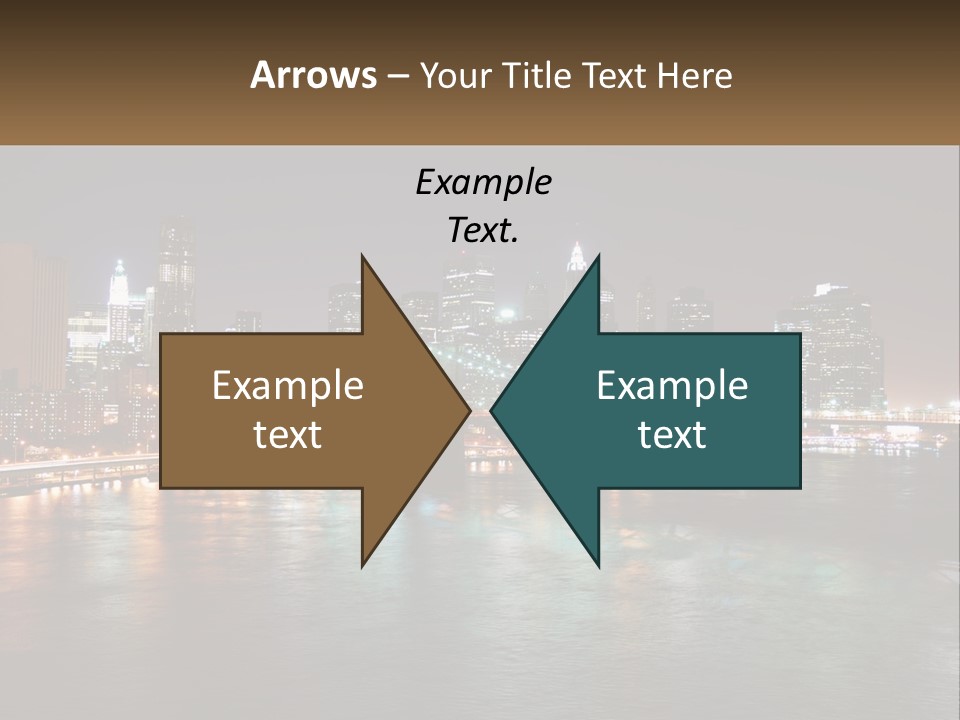 Night Bridge Ny PowerPoint Template