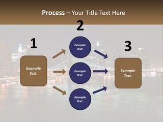 Night Bridge Ny PowerPoint Template