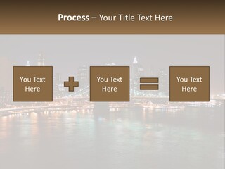 Night Bridge Ny PowerPoint Template