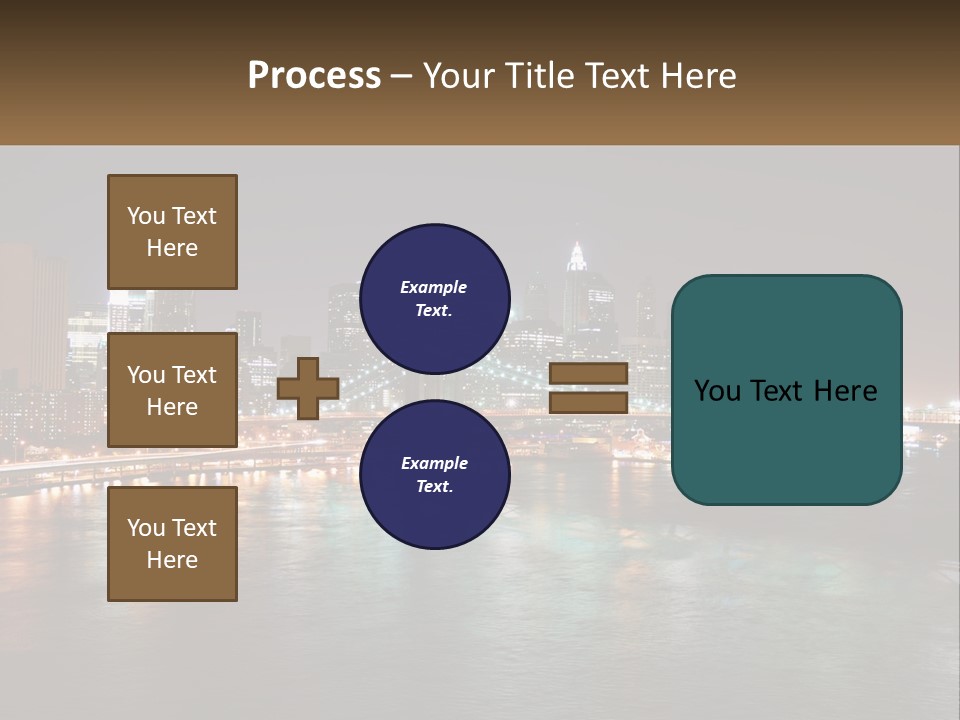 Night Bridge Ny PowerPoint Template