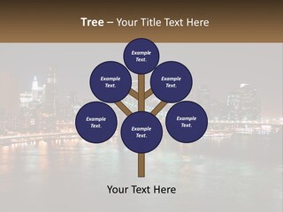 Night Bridge Ny PowerPoint Template