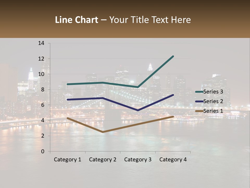 Night Bridge Ny PowerPoint Template