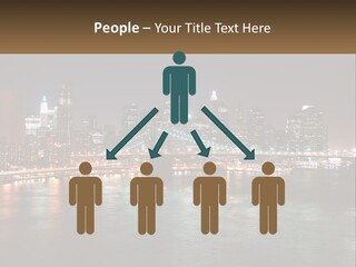 Night Bridge Ny PowerPoint Template