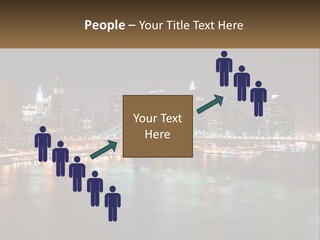 Night Bridge Ny PowerPoint Template