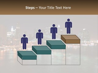 Night Bridge Ny PowerPoint Template