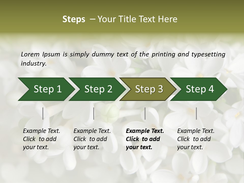 White Lilac PowerPoint Template