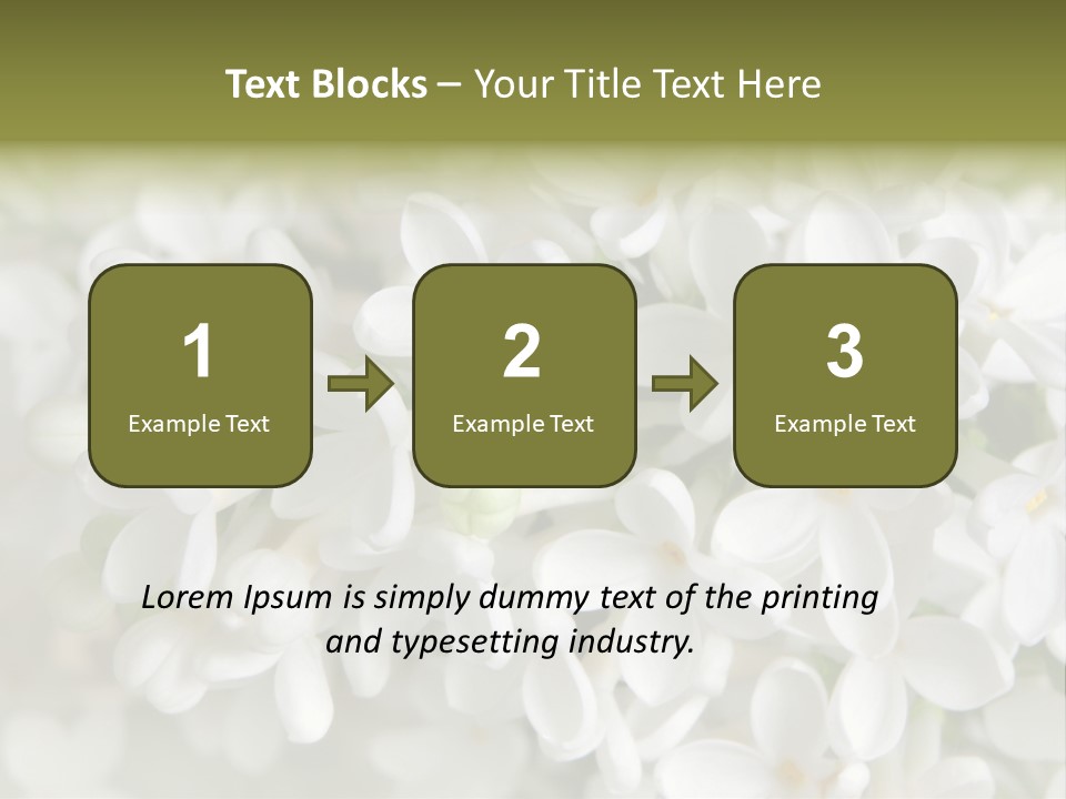 White Lilac PowerPoint Template
